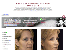 Tablet Screenshot of bestdermatologistsnewyorkcity.com